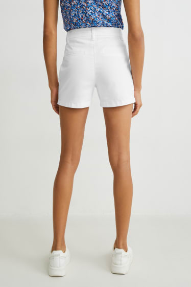 Donna - Shorts - vita media - bianco