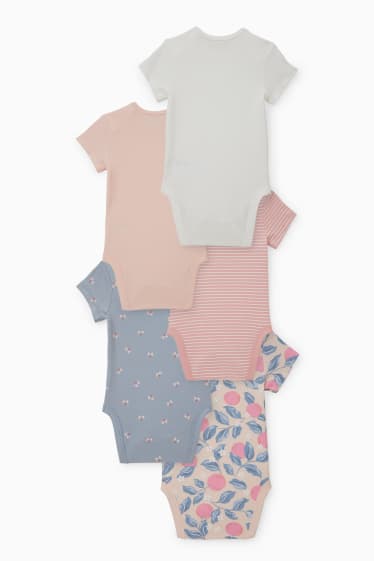 Baby: meisjes - Set van 5 - rompertje - lichtblauw