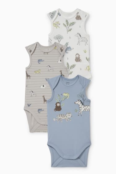 Baby: jongens - Set van 3 - rompertje - wit