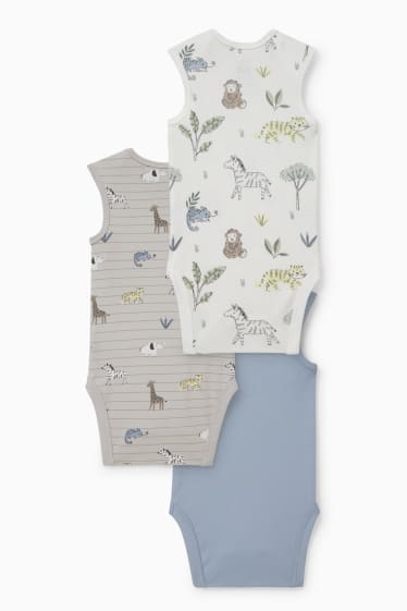 Baby: jongens - Set van 3 - rompertje - wit