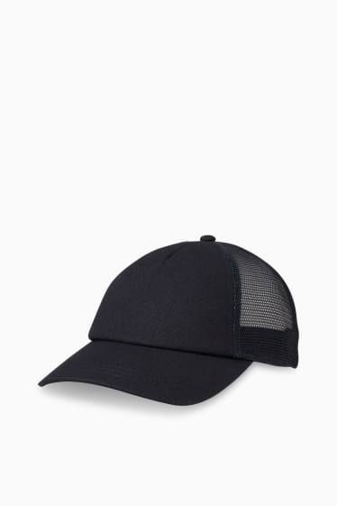 Hommes - Casquette - bleu foncé