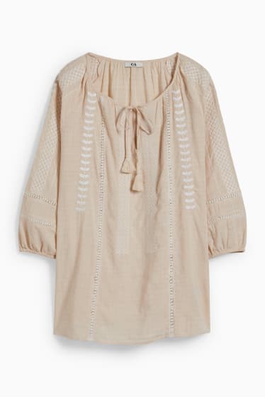 Dames - Blouse - licht beige