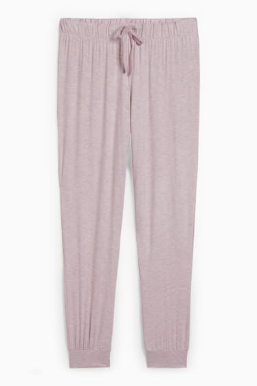 Dames - Pyjamabroek van viscose - roze