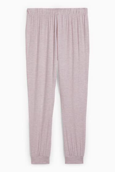 Dames - Pyjamabroek van viscose - roze