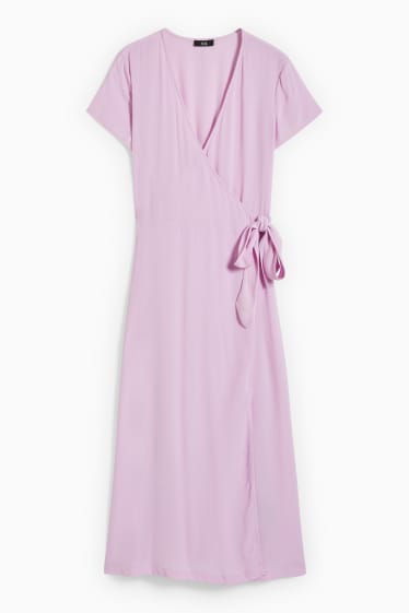 Women - Wrap dress - light violet