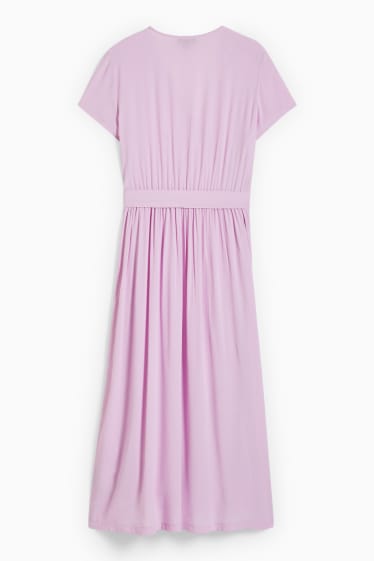 Women - Wrap dress - light violet