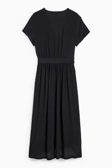 Women - Wrap dress - black