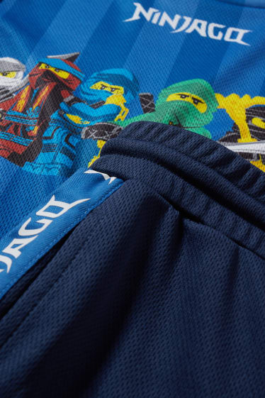 Enfants garçons - Lego Ninjago - ensemble - T-shirt et short - 2 pièces - bleu foncé