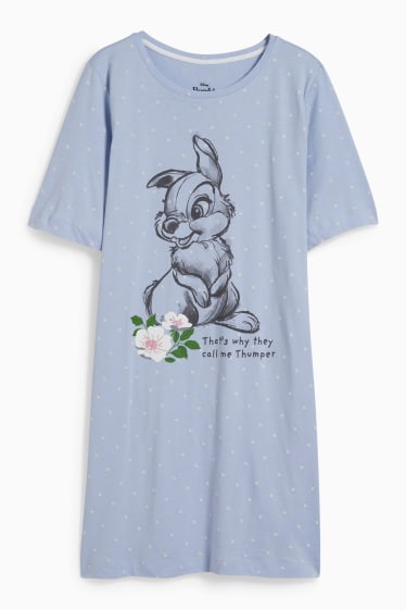 Dona - Camisa de dormir - de llunes - Bambi - blau clar