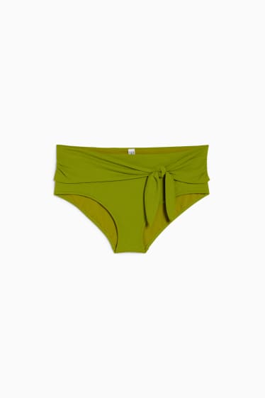 Mujer - Braguita de bikini con nudo - high waist - LYCRA® XTRA LIFE™ - verde