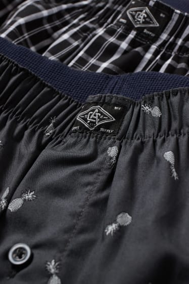 Home - Paquet de 2 - bòxers - teixits - negre
