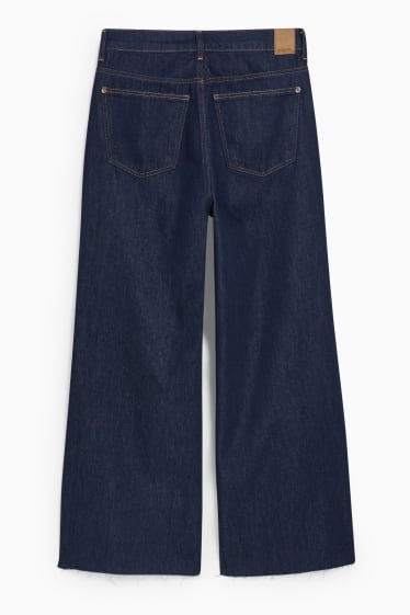 Femmes - Loose fit jean - high waist - jean bleu foncé