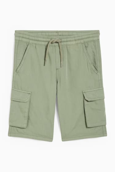 Children Boys - Cargo shorts - green