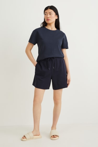 Women - Sweat shorts - dark blue