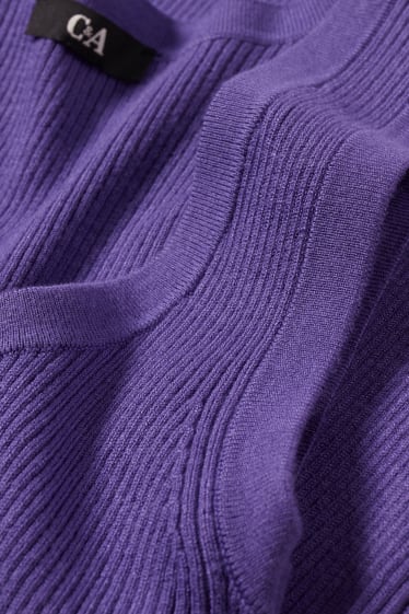 Damen - Basic-Stricktop - lila