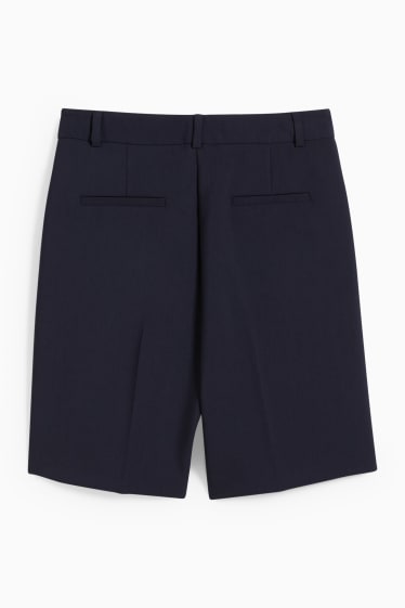Damen - Bermudas - High Waist - dunkelblau
