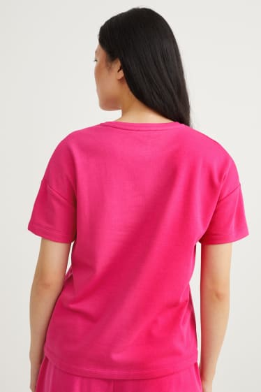 Mujer - Camiseta básica - fucsia