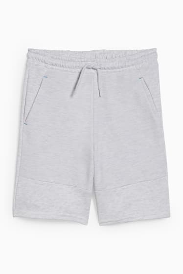Bambini - Shorts in felpa - grigio