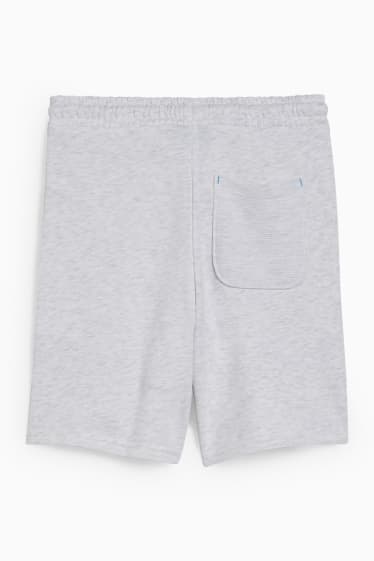 Bambini - Shorts in felpa - grigio