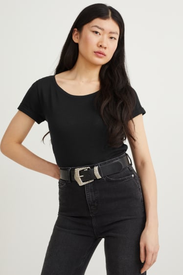 Donna - T-shirt basic - nero