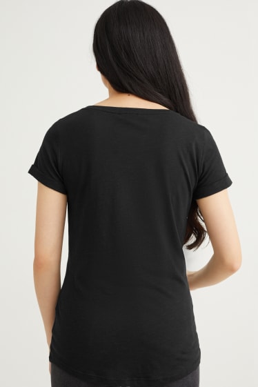 Donna - T-shirt basic - nero