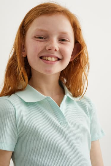 Kinder Mädchen - Poloshirt - mintgrün