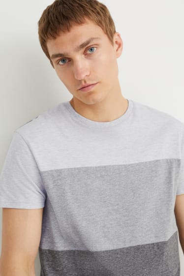 Herren - Shorty-Pyjama - dunkelgrau