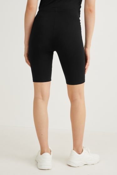 Mujer - Pack de 2 - pantalones de ciclista básicos - LYCRA® XTRA LIFE™ - negro