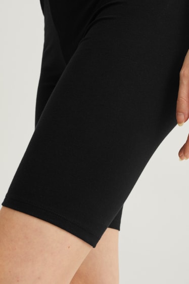 Mujer - Pack de 2 - pantalones de ciclista básicos - LYCRA® XTRA LIFE™ - negro