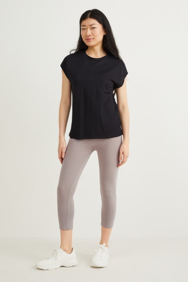 Femmes - Lot de 2 - leggings capri - gris