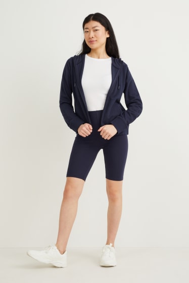 Dames - Set van 2 - basic-fietsbroek - LYCRA® XTRA LIFE™ - donkerblauw