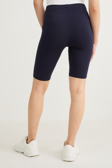 Dames - Set van 2 - basic-fietsbroek - LYCRA® XTRA LIFE™ - donkerblauw