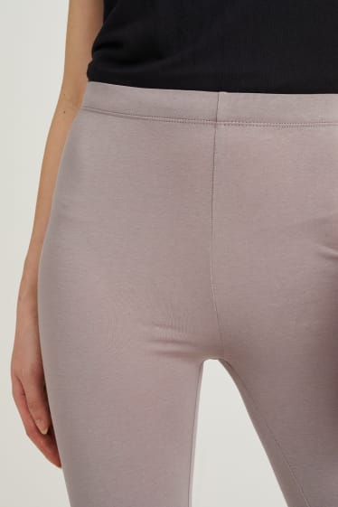 Femmes - Lot de 2 - leggings capri - gris