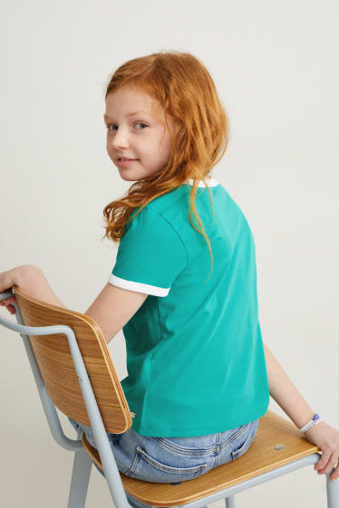 Kinder Mädchen - Kurzarmshirt - grün