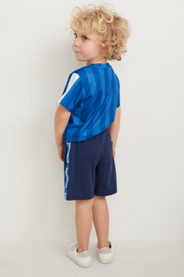 Enfants garçons - Lego Ninjago - ensemble - T-shirt et short - 2 pièces - bleu foncé