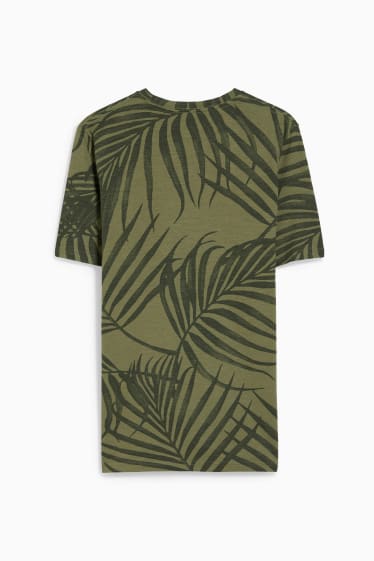 Heren - T-shirt - donkergroen