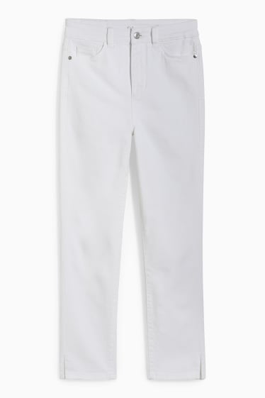 Femei - Jegging jeans - talie înaltă - LYCRA® - alb