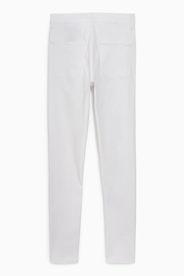 Women - Jegging jeans - high waist - LYCRA® - white