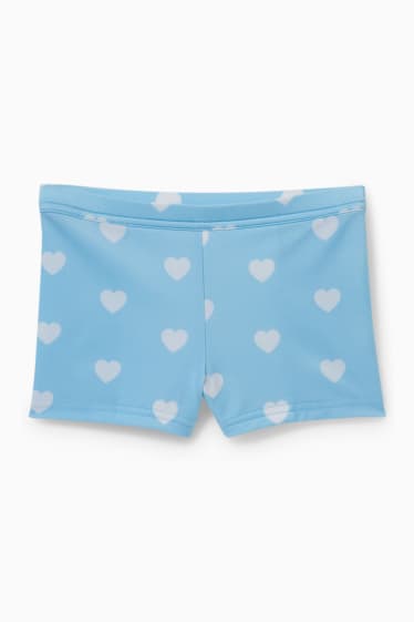 Baby Mädchen - Baby-Bade-Outfit - 3 teilig - hellblau