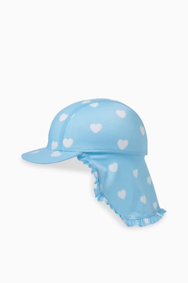 Baby Mädchen - Baby-Bade-Outfit - 3 teilig - hellblau