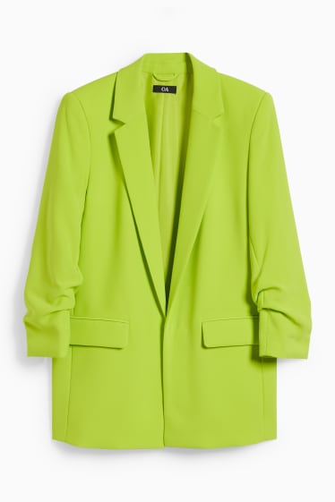 Dames - Blazer - relaxed fit - lichtgroen
