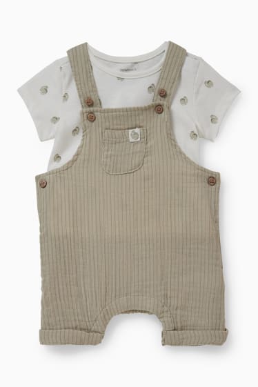 Baby Jungen - Baby-Outfit - 2 teilig - grau