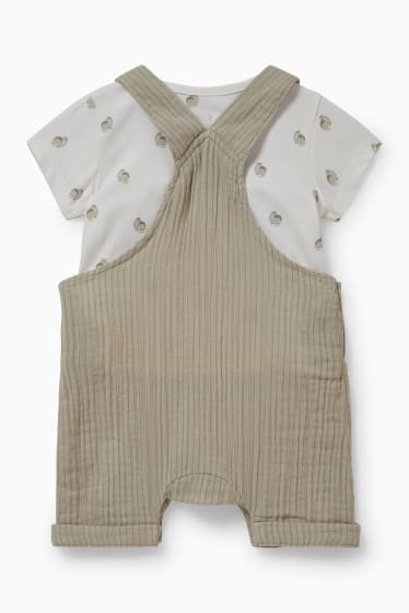 Baby Jungen - Baby-Outfit - 2 teilig - grau