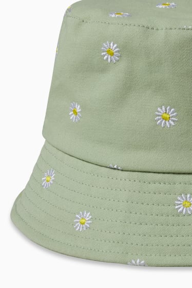 Femmes - CLOCKHOUSE - bob - à fleurs - vert clair