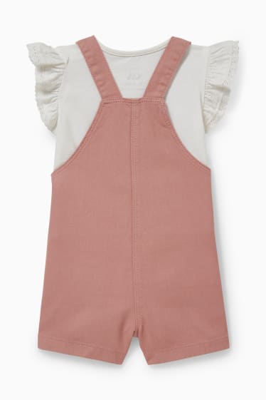 Bébés filles - Ensemble bébé - 2 pièces - rose foncé