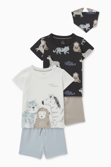 Baby Jungen - Baby-Outfit - 5 teilig - hellblau