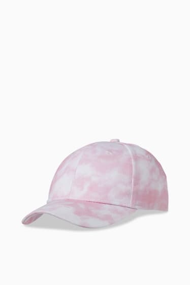 Kinder Mädchen - Baseballcap - gemustert - rosa
