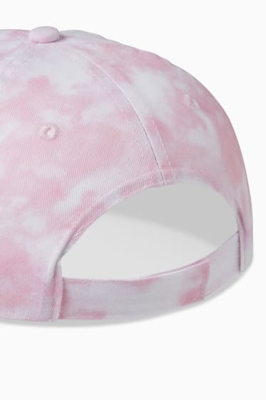 Kinder Mädchen - Baseballcap - gemustert - rosa