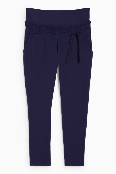 Donna - Pantaloni premaman - tapered fit - blu scuro