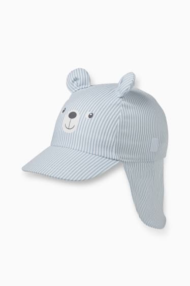 Nadó nen - Gorra per a nadó - de ratlles - blau clar